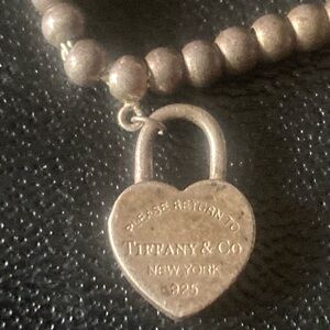 Tiffany & Co. Silver Heart Lock Bracelet